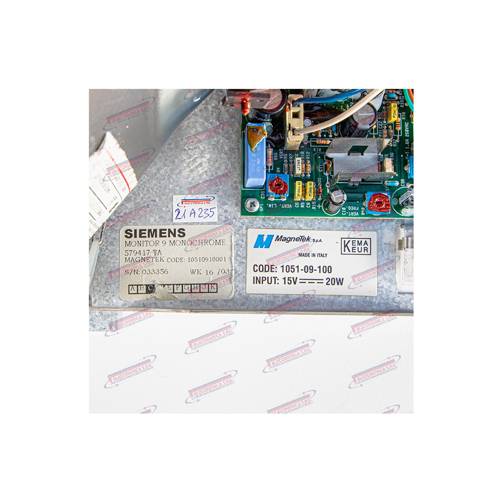SIEMENS Monochrome 9" Monitor