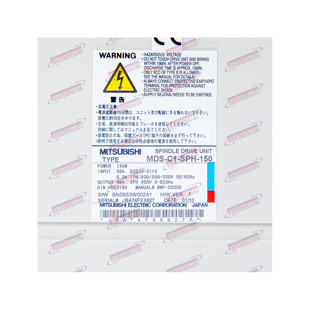  Azionamento Mandrino MITSUBISHI