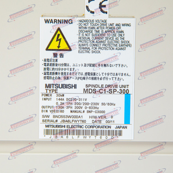 Azionamento Mandrino MITSUBISHI