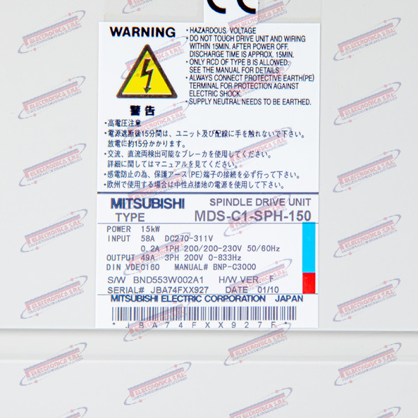  Azionamento Mandrino MITSUBISHI
